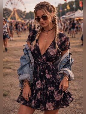 Francesca's Boutique Sun Dress - Small